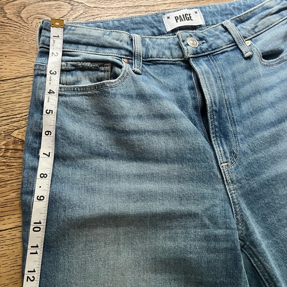 PAIGE Flare & Wide Leg Jeans in Blue Leenah Ankle - Picture 5 of 9